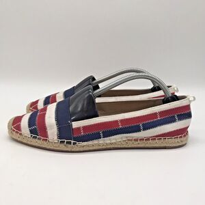 Adrienne Vittadini Ale Multicolored Striped Casual Slip On Espadrilles Size 9M